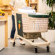 The Caper Cart is equipped with scales, sensors, touchscreens and computer vision. Courtesy of Instacart