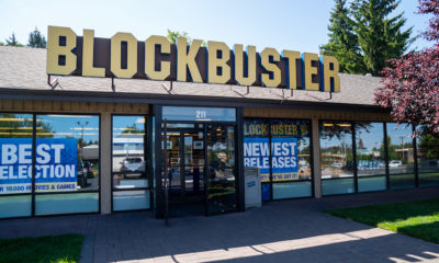 Exterior of the last remaining Blockbuster store, located in Bend, Ore. Credit: melissamn, Shutterstock