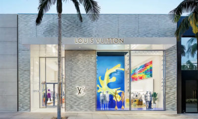 An exterior shot of a Louis Vuitton store. Photography: Brad Dickson