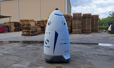 A Knightscope security robot reports for duty at a Texas lubricant manufacturer. Courtesy of Knightscope