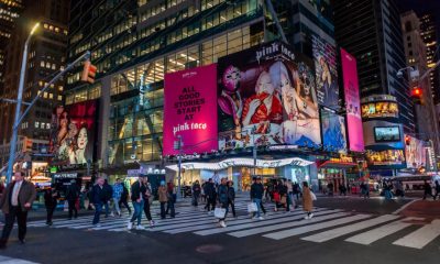 A billboard in Times Square advertises the imminent opening of Pink Taco. PHOTO: Shuttertock, rblfmr